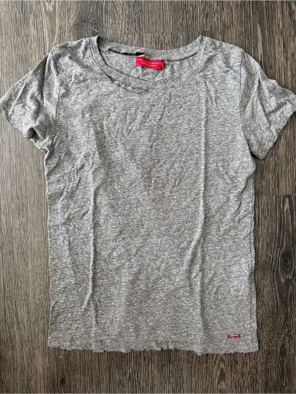 n:PHILANTHROPY Heathered Gray Short Sleeve Crew Tee